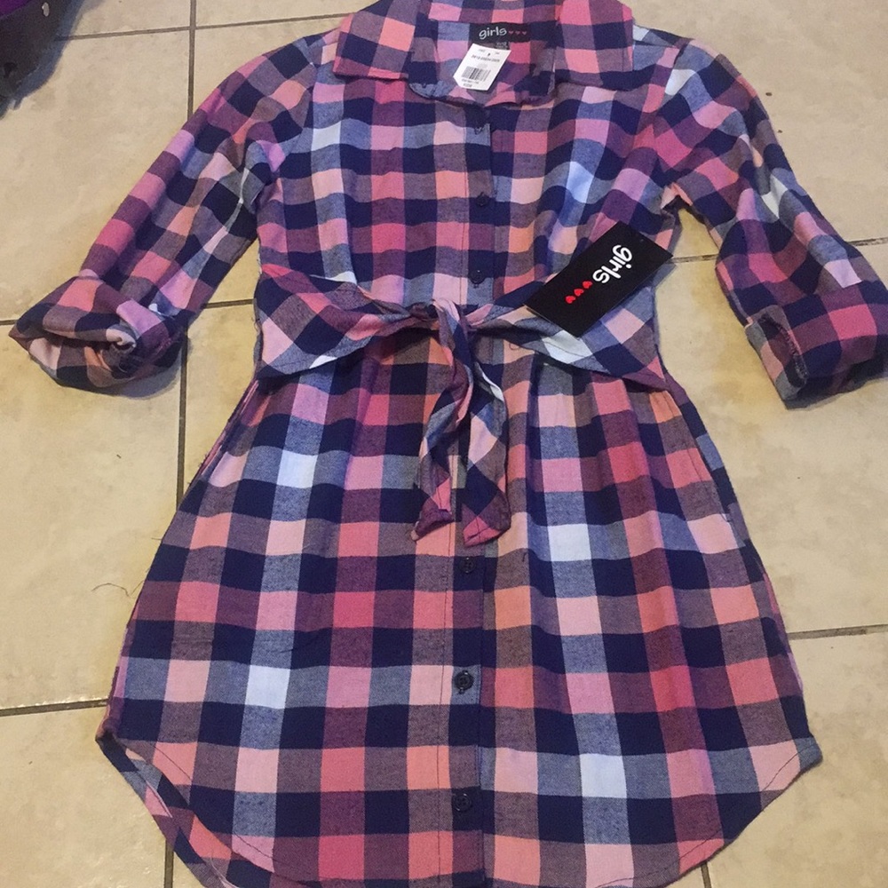 SALES Girls flannel Dress